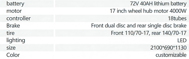 17 Inch Hot Sale Electric Motorcycle 4000W 72V High Speed Motor Electric Scooter Bikes Mountain Dirt