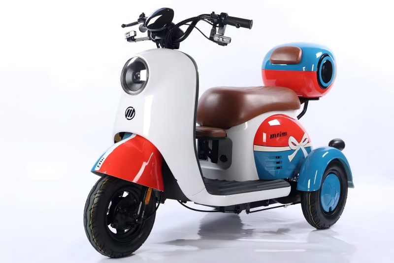 High Quality 48V 600W Parent-Child Long-endurance Seats Lead-acid Battery Electric Tricycle